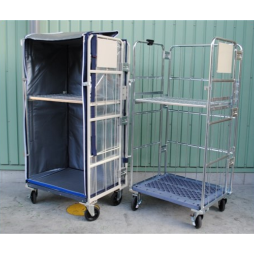 Washing Turnover Trolley Logistics Warehouse Hand Push Turnover Trolley Supplier